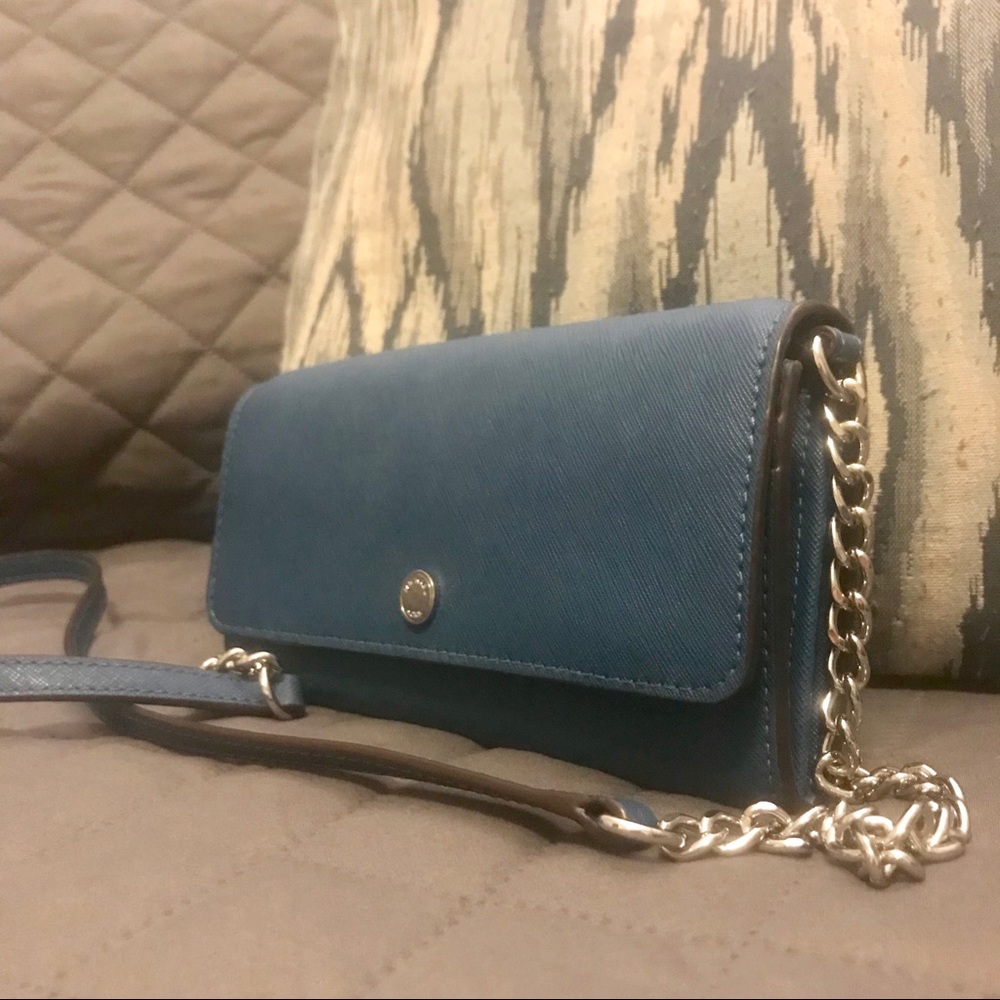 Blue Michael Kors Wallet